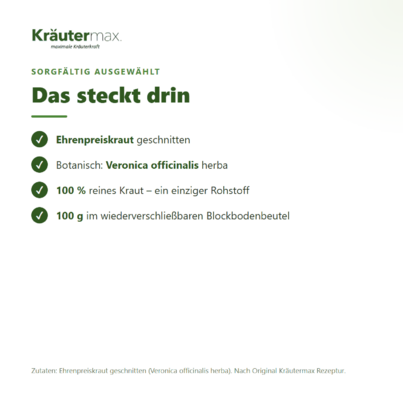 Ehrenpreis Tee 100 g, A-Nr.: 6017220 - 03