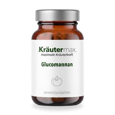 Sie sehen eine Packung Glucomannan Konjakwurzel Kapseln 90 Stück, Produktbild: 01 Glucomannan Konjakwurzel Kapseln 90 Stück, A-Nr.: 5879244 - 01