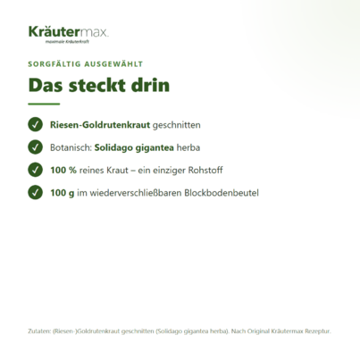 Goldrutenkraut Tee 100 g, A-Nr.: 6017409 - 03