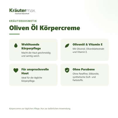 Oliven Öl Creme Körper 200 ml, A-Nr.: 6001590 - 02