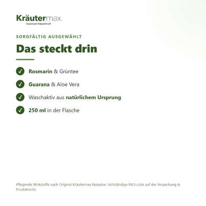 Sie sehen eine Packung Rosmarin Shampoo 250 ml, Produktbild: 03 Rosmarin Shampoo 250 ml, A-Nr.: 4849442 - 03