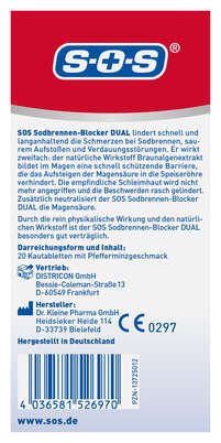 SOS Sodbrennen-Blocker DUAL KTA 20ST, A-Nr.: 6142155 - 04