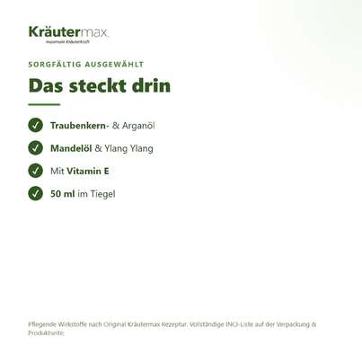 Sie sehen eine Packung Traubenkernöl Creme Gesichtscreme 50 ml, Produktbild: 03 Traubenkernöl Creme Gesichtscreme 50 ml, A-Nr.: 6011714 - 03
