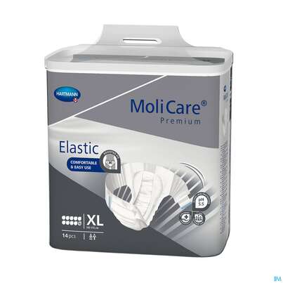 Inkontinenz Molicare Premium/elastic 10 Tropfen Xl 14st, A-Nr.: 5174383 - 01