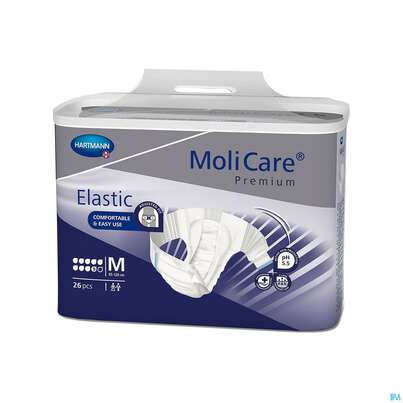 Inkontinenz Molicare Premium/elastic 9 Tropfen 80-120cm M 26st, A-Nr.: 4996746 - 01