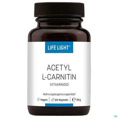 Sie sehen eine Packung Life Light Kapseln Acetyl-l-carnitin 60st, Produktbild: 04 Life Light Kapseln Acetyl-l-carnitin 60st, A-Nr.: 3134729 - 04