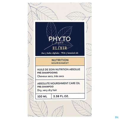 Sie sehen eine Packung Phyto Nutrition Absolute Nourishment Care Oil 100ml, Produktbild: 01 Phyto Nutrition Absolute Nourishment Care Oil 100ml, A-Nr.: 5932139 - 01
