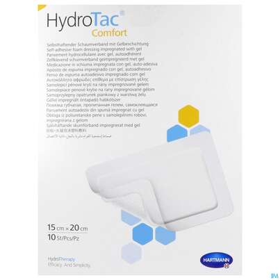 Schaumverband Hydrotac Comfort 15x 20cm 10st, A-Nr.: 4134051 - 01