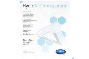Schaumverband Hydrotac Transparent 10x10cm 10st, A-Nr.: 5310538 - 01