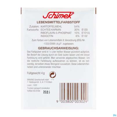 Schimek Lebensmittelfarbe Nr13 Rumbraun 4g, A-Nr.: 5745118 - 04