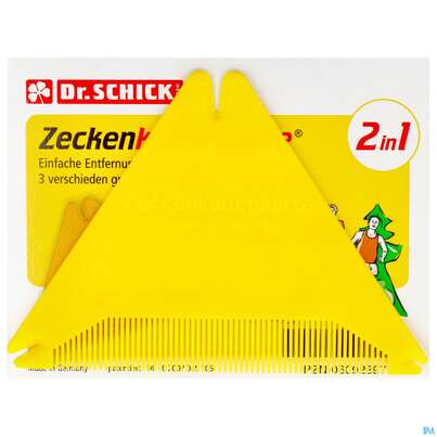 Sie sehen eine Packung Zecken Kammkarte Dps 1st, Produktbild: 04 Zecken Kammkarte Dps 1st, A-Nr.: 5960035 - 04