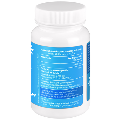 BjökoVit Zink Bisglycinat 25mg Kapseln vegan, A-Nr.: 5174638 - 03