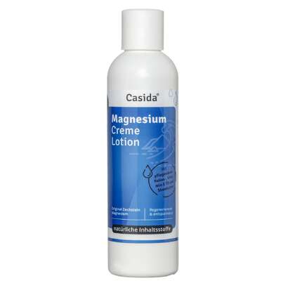 Sie sehen eine Packung Magnesium Creme Lotion, Produktbild: 01 Magnesium Creme Lotion, A-Nr.: 4615968 - 01