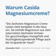 Sie sehen eine Packung Magnesium Creme Lotion, Produktbild: 02 Magnesium Creme Lotion, A-Nr.: 4615968 - 02
