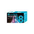 Sie sehen eine Packung WELL128 Wellion PROTECT PRO Sicherheitspennadeln (Safety Pennadeln), 100 Stück, Produktbild: 01 WELL128 Wellion PROTECT PRO Sicherheitspennadeln (Safety Pennadeln), 100 Stück, A-Nr.: 4441824 - 01