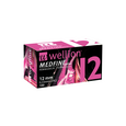 Sie sehen eine Packung WELL112 Wellion MEDFINE plus Pennadeln, 12 mm, 100 Stück, Produktbild: 01 WELL112 Wellion MEDFINE plus Pennadeln, 12 mm, 100 Stück, A-Nr.: 3480118 - 01