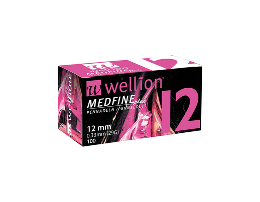 WELL112 Wellion MEDFINE plus Pennadeln, 12 mm, 100 Stück, A-Nr.: 3480118 - 02