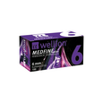 Sie sehen eine Packung WELL106 Wellion MEDFINE plus Pennadeln, 6 mm, 100 Stück, Produktbild: 01 WELL106 Wellion MEDFINE plus Pennadeln, 6 mm, 100 Stück, A-Nr.: 3480070 - 01