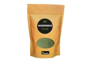 Sie sehen eine Packung Hanoju Weizengras Pulver Bio, Produktbild: 01 Hanoju Weizengras Pulver Bio, A-Nr.: 4255808 - 01