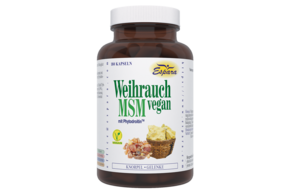Sie sehen eine Packung Espara Weihrauch MSM vegan Kapseln, Produktbild: 01 Espara Weihrauch MSM vegan Kapseln, A-Nr.: 5053604 - 01