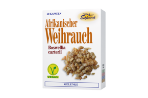 Sie sehen eine Packung Espara Weihrauch Kapseln, Produktbild: 01 Espara Weihrauch Kapseln, A-Nr.: 3017001 - 01