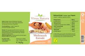 Weihrauch Extrakt +Ingwer, +Curcuma Kapseln, A-Nr.: 5758948 - 01