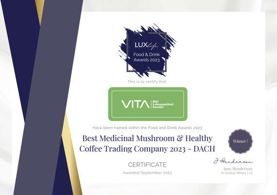 VITA1001 - Bio Vitalkaffee (PREMIUM REISHI-Kaffee) | Holzfaser-Kapsel | 10er ÖKO-Box (Nespresso kompatibel), A-Nr.: 5684109 - 08