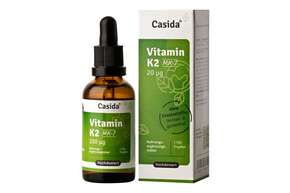 Sie sehen eine Packung Casida Vitamin K2 Tropfen MK-7, Produktbild: 01 Casida Vitamin K2 Tropfen MK-7, A-Nr.: 5339045 - 01