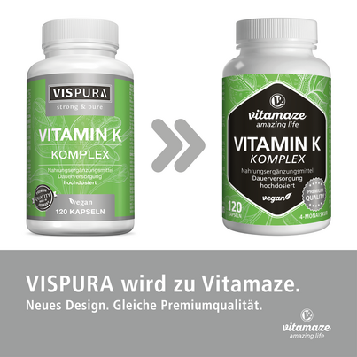 Vitamaze Vitamin K1+K2 Komplex hochdosiert vegan, A-Nr.: 5179423 - 02