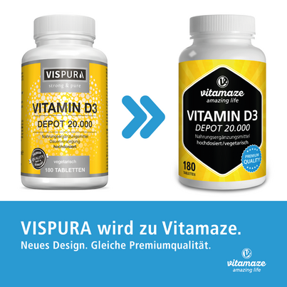 Vitamaze Vitamin D3 20000IE Depot hochdosiert, A-Nr.: 5179297 - 02