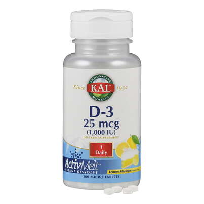 Supplementa Vitamin D3 1000 i.E. ActivMelt Tabletten, A-Nr.: 5597741 - 04