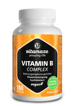 Vitamaze Vitamin B Complex hochdosiert vegan, A-Nr.: 5179334 - 01