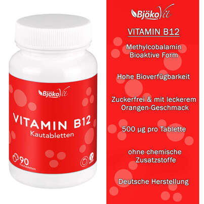 BjökoVit Vitamin B12 Kautabletten 500mcg vegan, A-Nr.: 5174609 - 07
