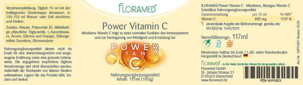 Floramed Vitamin C Power 117 ml, A-Nr.: 5407189 - 01