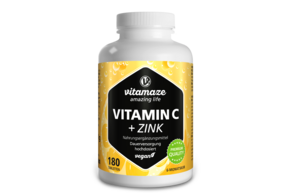 Vitamaze Vitamin C 1000mg hochdosiert +Zink vegan, A-Nr.: 5179328 - 01