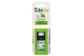 Sie sehen eine Packung TEBASAN Reines Teebaumöl, Produktbild: 01 TEBASAN Reines Teebaumöl, A-Nr.: 4265008 - 01