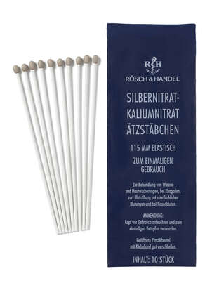 SILBERNITRAT Ätzstäbchen 50% 10x115mm elastisch, A-Nr.: 1304653 - 01