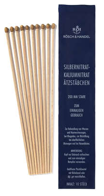 SILBERNITRAT Ätzstäbchen 50% 10x200mm starr, A-Nr.: 1304647 - 01