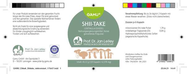 Gamu Shii-take mikronisiert Kapseln, A-Nr.: 5600354 - 02