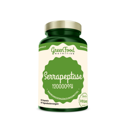 GreenFood Nutrition Serrapeptase 120000IU 60 Kapseln, A-Nr.: 5634324 - 01