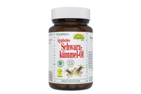 Sie sehen eine Packung Espara Schwarzkümmel-Öl Bio Kapseln, Produktbild: 01 Espara Schwarzkümmel-Öl Bio Kapseln, A-Nr.: 5461065 - 01