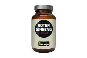 Sie sehen eine Packung Hanoju Roter Ginseng Kapseln 450mg, Produktbild: 01 Hanoju Roter Ginseng Kapseln 450mg, A-Nr.: 4256334 - 01