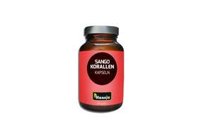 Sie sehen eine Packung Hanoju Korallenkalzium Kapseln, Produktbild: 01 Hanoju Korallenkalzium Kapseln, A-Nr.: 4255866 - 01