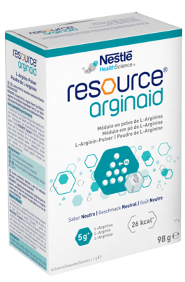 Sie sehen eine Packung Resource® Arginaid, Produktbild: 01 Resource® Arginaid, A-Nr.: 4576406 - 01