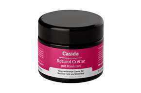 Sie sehen eine Packung Casida Retinol Creme mit Hyaluron, Produktbild: 01 Casida Retinol Creme mit Hyaluron, A-Nr.: 5081658 - 01