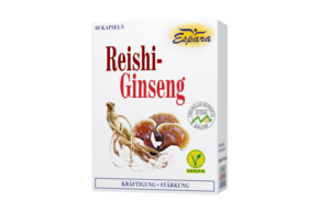 Sie sehen eine Packung Espara Reishi-Ginseng Kapseln, Produktbild: 01 Espara Reishi-Ginseng Kapseln, A-Nr.: 2483540 - 01