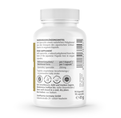 Zeinpharma Quercetin 250 mg Kapseln, A-Nr.: 3874610 - 03