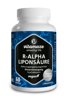 Vitamaze R-Alpha-Liponsäure 200mg hochdosiert vegan, A-Nr.: 5179564 - 01