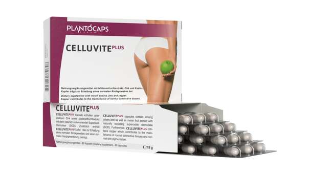 Sie sehen eine Packung plantoCAPS CELLUVITE PLUS Kapseln, Produktbild: 03 plantoCAPS CELLUVITE PLUS Kapseln, A-Nr.: 4294116 - 03