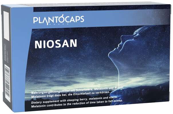Sie sehen eine Packung plantoCAPS NIOSAN Kapseln, Produktbild: 01 plantoCAPS NIOSAN Kapseln, A-Nr.: 5075310 - 01